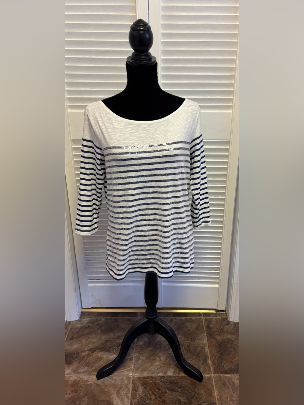✨✨Joe Fresh Striped Sequin Top